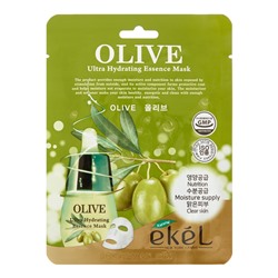 EKEL Olive Ultra Hydrating Essence Mask Тканевая маска для лица с экстрактом оливы 25мл
