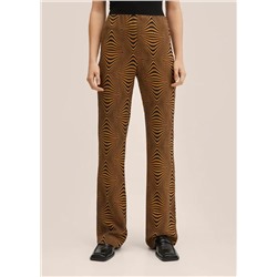 Pantalón estampado retro -  Mujer | MANGO OUTLET Melilla