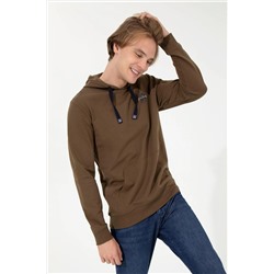 Erkek Coconut Kapüşonlu Basic Sweatshirt