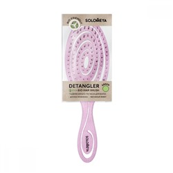 [SOLOMEYA] Расческа био для волос подвижная СВЕТЛО-РОЗОВАЯ Solomeya Detangling Bio Hair Brush Light Pink, 1 шт.
