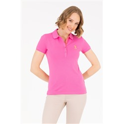 Kadın Pembe Basic Polo Yaka Tişört