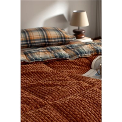 Beth Tek Kişilik Wellsoft Comforter Set - Turuncu