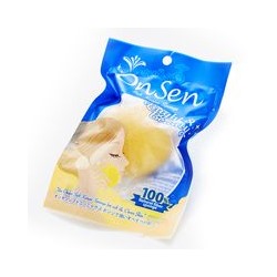 Натуральный спонж «Konjac» (конняку) для умывания OnSen/ OnSen Konjac Sponge yellow