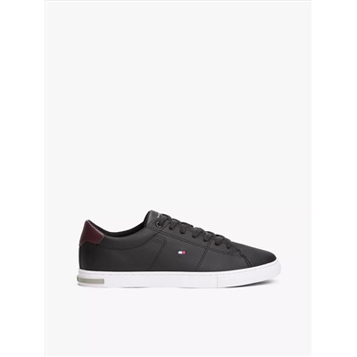 Low Cut Logo Leather Mix Sneaker