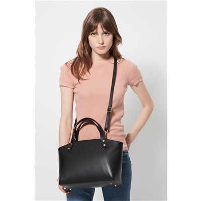 Bolso de piel Parl Negro
