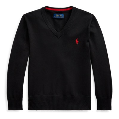Boys 2-7 Cotton V-Neck Sweater