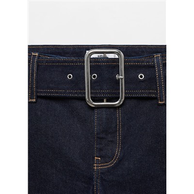 Jeans flare cinturón