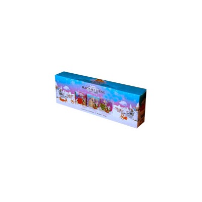 Подарочный новогодний набор мыла Madame Heng Natural Balance 3 шт по 110 грамм / Madame Heng Natural Balance Soap Christmas Gift Set 3 psc 110 gr