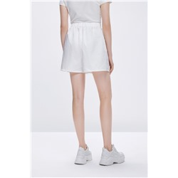 Short de tiro alto Blanco