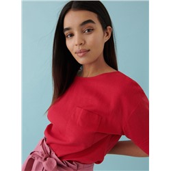 Bluse aus Leinenmischung