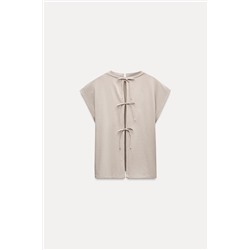 T-SHIRT WITH BACK TIES