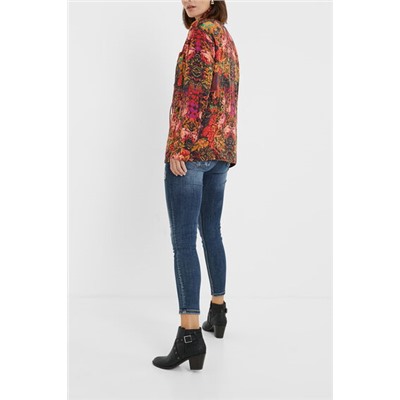Parka recta floral