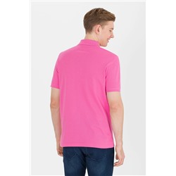 Erkek Pembe Basic Polo Yaka Tişört