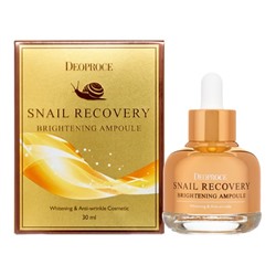 DEOPROCE SNAIL RECOVERY AMPOULE  Восстанавливающая сыворотка для лица с муцином улитки 30мл