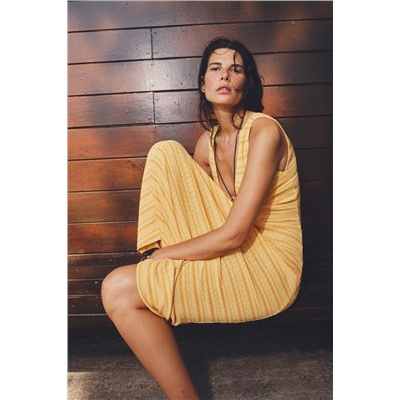 RUSTIC MIDI DRESS
