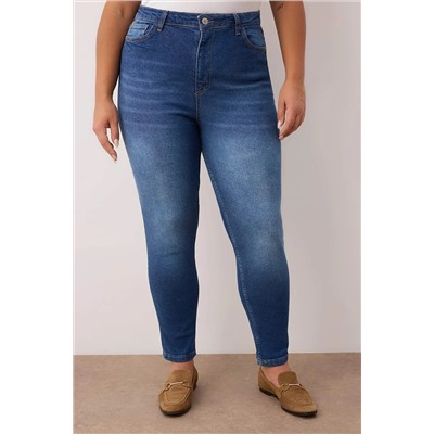 Mavi Yüksel Bel Toparlayıcı Büyük Beden Skinny Jeans