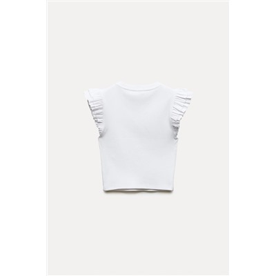 RUFFLED T-SHIRT