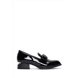 Derimod Kadın Rugan Deri Topuklu Loafer 23WFE400016