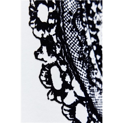 LACE FRONT T-SHIRT