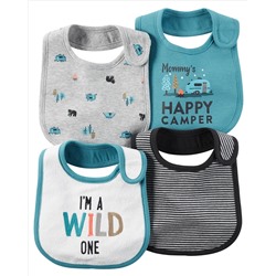 4-Pack Teething Bibs