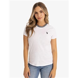 RINGER NECK TRIM T-SHIRT