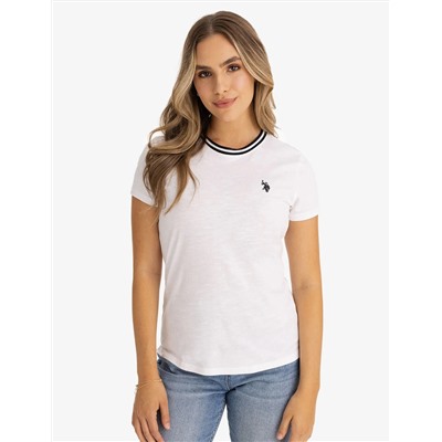 RINGER NECK TRIM T-SHIRT