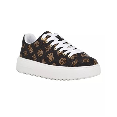 GUESS Women's Denesa Treaded Platform Lace-Up Sneakers