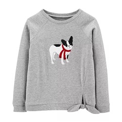 Carter's | Kid Christmas French Bulldog Jersey Top