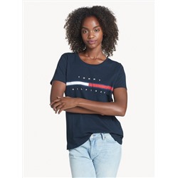 RELAXED FIT ESSENTIAL LOGO FLAG T-SHIRT