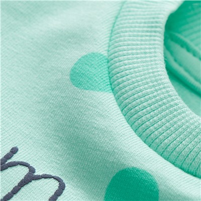 Baby Sweatkleid mit Punkte-Allover