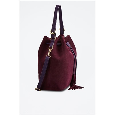 Bolso saco de piel Jila Violeta
