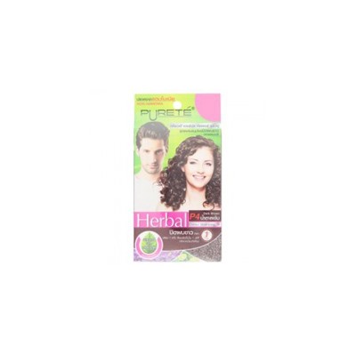 Травяной оттеночный шампунь Purete(темно-коричневый) / Purete Herbal P4 Dark brown Shine Colour Shampoo