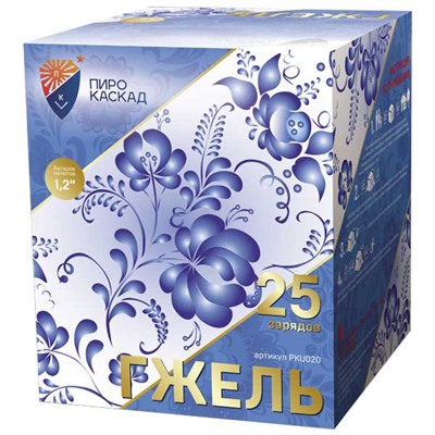 Фейерверк PKU020 Гжель (1,2" х 25)