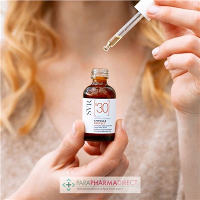 SVR [SPF 30] Ampoule Protect - Concentré Urbain Protecteur, Corrige Rides, Taches 30 ml