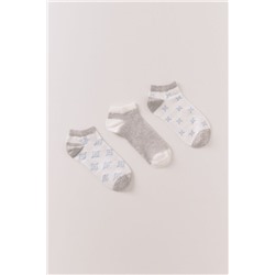 Pack 3 calcetines cortos print mediterráneo