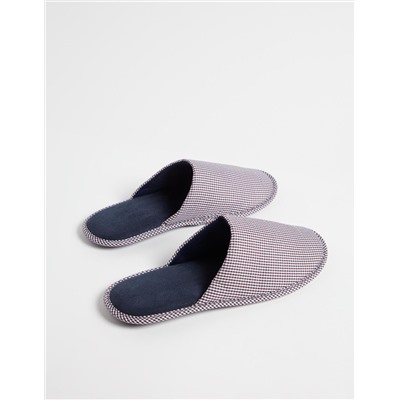 Plaid Slippers, Men, Multicolour
