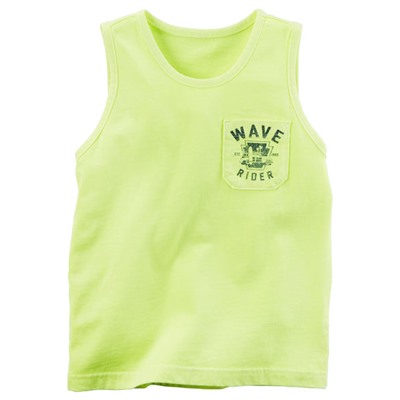 Garment-Dyed Graphic Pocket Tank | Carter's