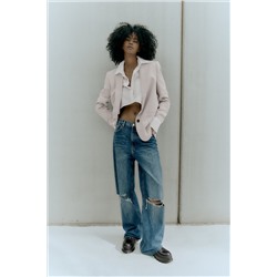 JEANS TRF WIDE LEG ROTOS