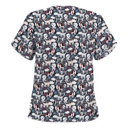 UA Puppy Love Granite Scrub Top