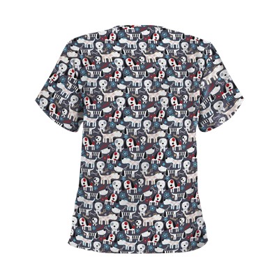 UA Puppy Love Granite Scrub Top