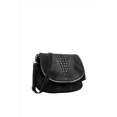 Bandolera de piel Negro - Firenze Artegiani