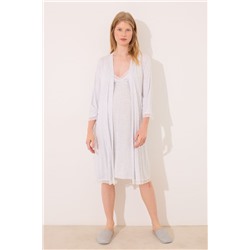 Bata midi "maternity" soft touch gris