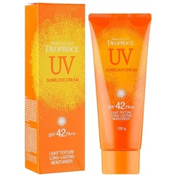 DEOPROCE PREMIUM UV SUNBLOCK CREAM SPF42 PA+++ Солнцезащитный крем 30г