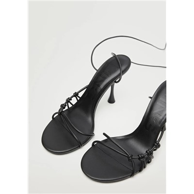 Sandalias tiras tacón -  Mujer | MANGO OUTLET Melilla