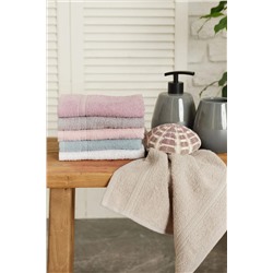 Timeless Maren 6'lı Misafir Havlusu Seti 30x30 Cm El Havlusu Beyaz 250.01.01.0004