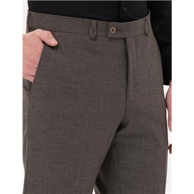 Kahverengi Slim Fit Kumaş Pantolon