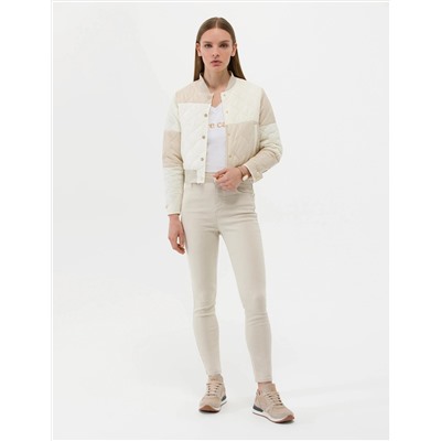 Bej Skinny Fit Jean Pantolon