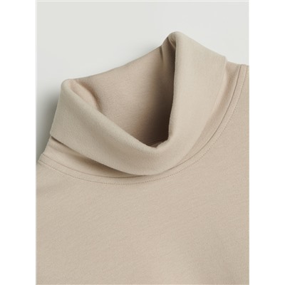 Sweatshirt mit hohem Stehkragen