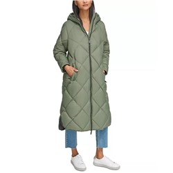 CALVIN KLEIN JEANS Women's Cire Drama Hooded Longline Puffer Jacket