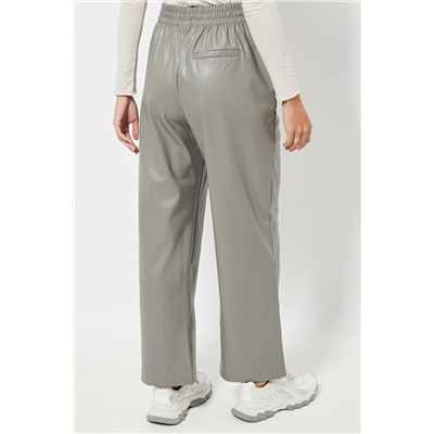 Pantalón cintura alta - Gris claro